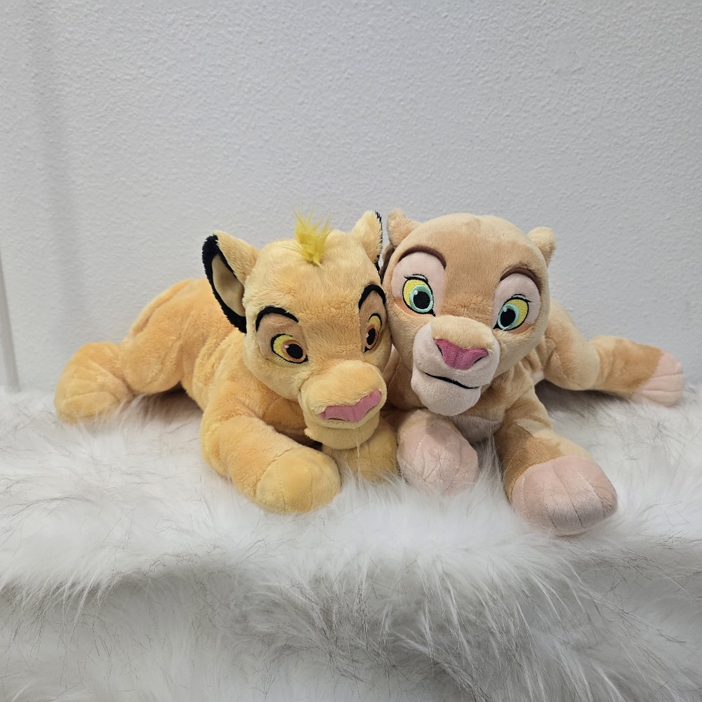 Disney Store Simba Nala Large Plush